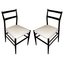 Pair of 1950's Gio' Ponti chairs