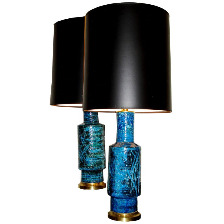 Deep Blue Londi for Bitossi table lamps
