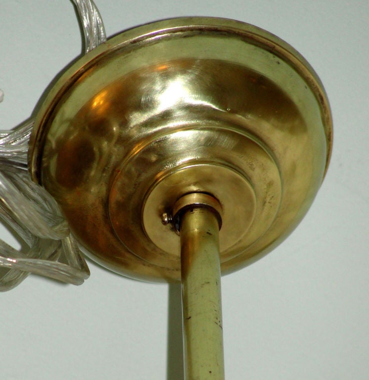 Mid-20th Century Starburst brass italian 50's chandelier