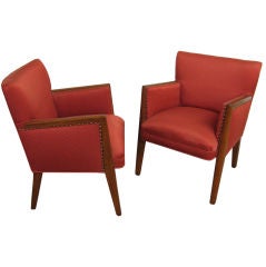 Pair French Deco Chairs