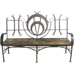 Wrought Iron Settee