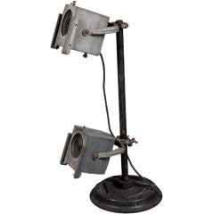 Vintage Theater Spotlight  with adjustable heads: single or double