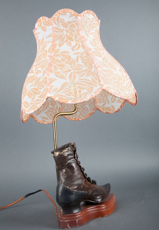 Belgian Victorian Shoe Lamp