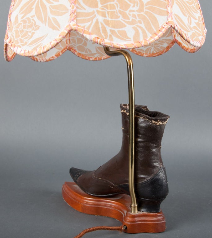 19th Century Victorian Shoe Lamp