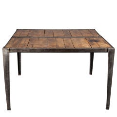 Industrial Steel and Wood Table