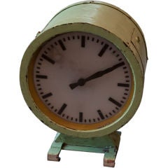 Authentic Double Sided Train Station Clock