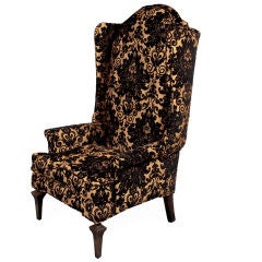 The Black & Gold Royale High Back Chair