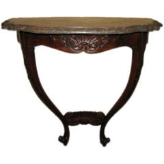 French Louis XV Period Carved Beechwood Console