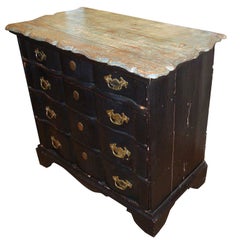 Serpentine Painted Chest