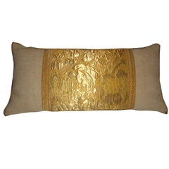 Antique Ecclesiastic "Cloth of Gold" Fragment Pillow