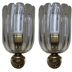 Pair of Barovier Murano Sconces