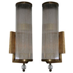 Pair of 50's Murano Sconces