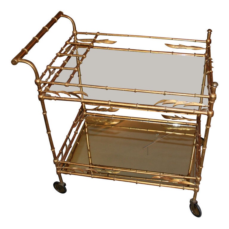 40's Italian Gilded Bar Cart