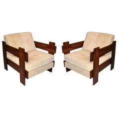 Pair of 70's Jacaranda Club Chairs