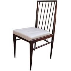 Set of Six 1940s Tenreiro Brazilian Jacaranda Dining Chairs 4
