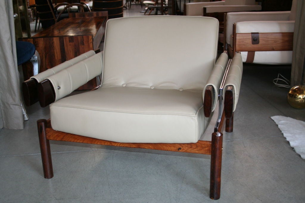 Pair of Percival Lafer Brazilian Club Chairs 2