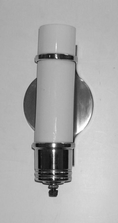 Pair of Streamline Art Deco Wall Sconces