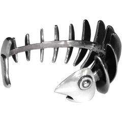 Extraordinary Skeletal Fish Cuff Bracelet by Antonio Pineda