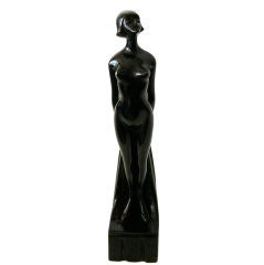 Rare & Important Original Art Deco Bronze Nude by Roland Paris