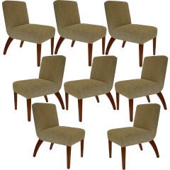 8 Streamline Dining Chair Set by Gilbert Rohde for Herman Miller
