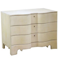 Cream Parchment Samuel Marx Style Chest