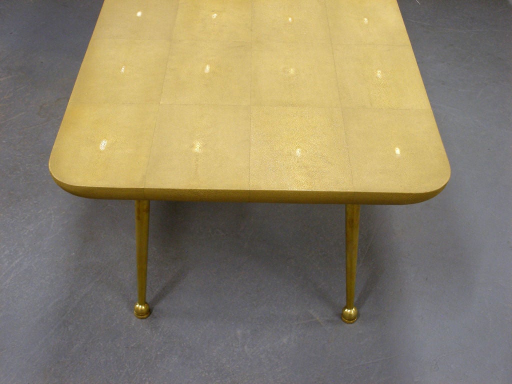 Contemporary Shagreen Cocktail Table