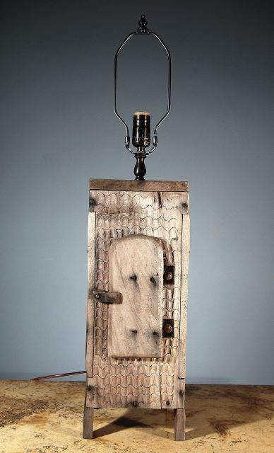19th Century Naive L'Art Populaire Lamp For Sale