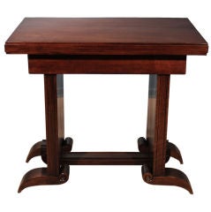 An Art Deco Mahogany Table