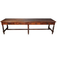 Walnut Draper's Console