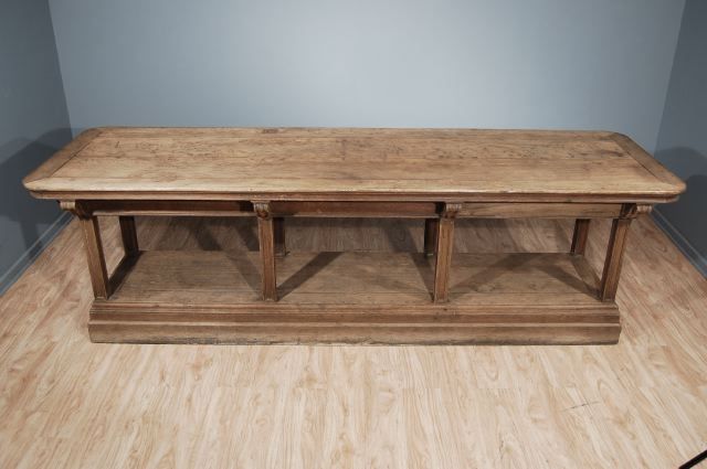 Sun Bleached Oak Drapers Console
