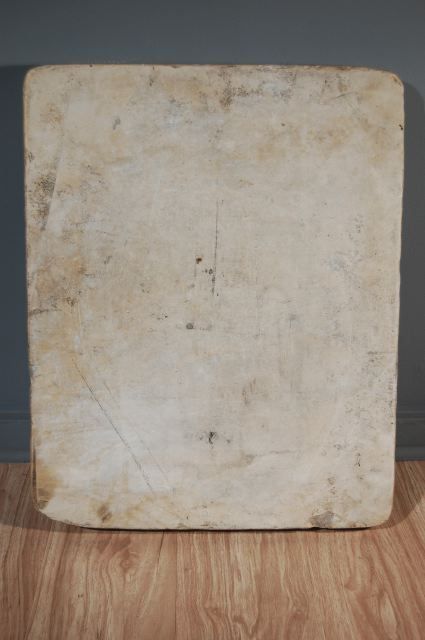 Late 20th Century Lithography Stone With Joseph Albers Inspired Image For Sale
