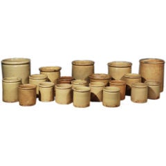 Collection of Yellow Glazed Earthenware