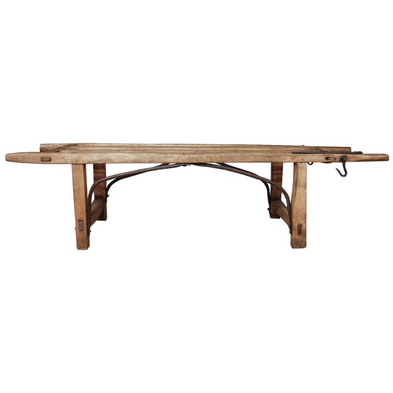 Rustic French Livestock Bench For Sale