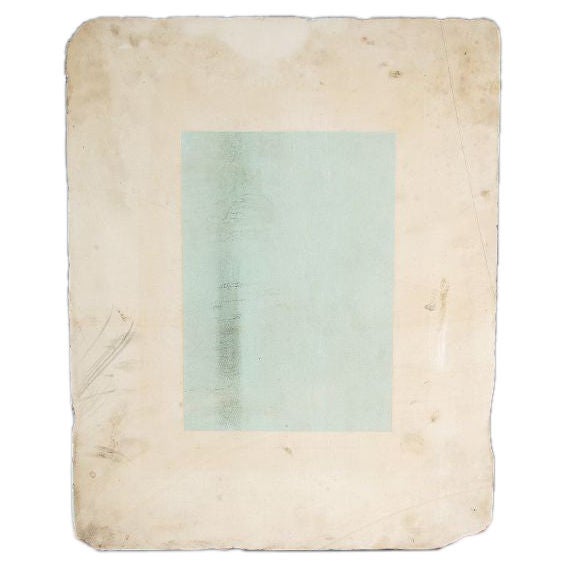 Lithography Stone With Joseph Albers Inspired Image For Sale