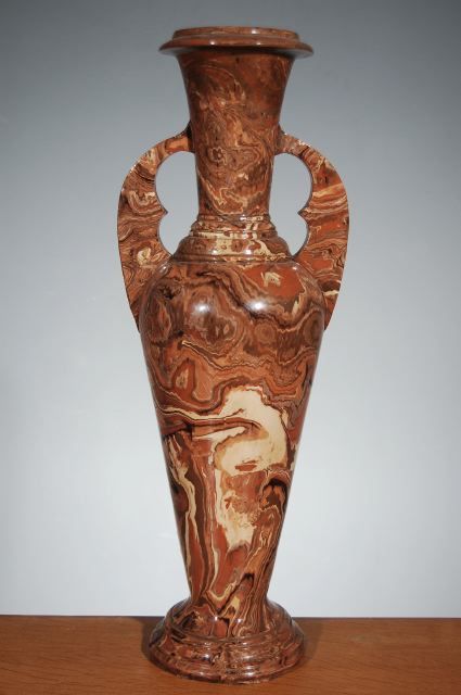 Pair of "Mixed Earth" Pottery Vases