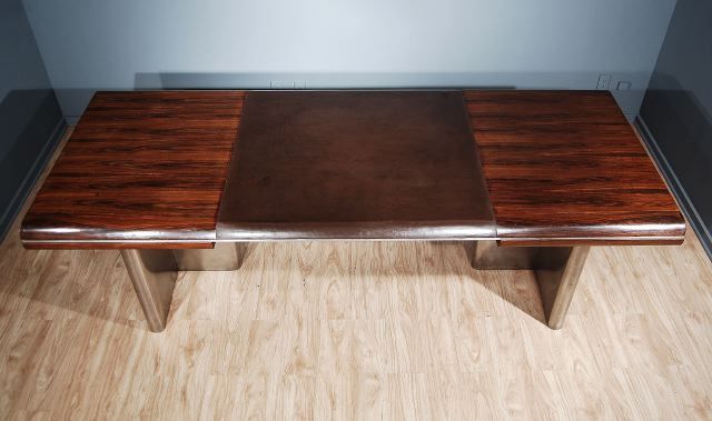 French Large Scale International Modern Style Desk For Sale