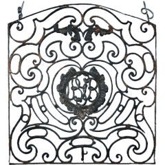 17th Century Rococo Iron Grille