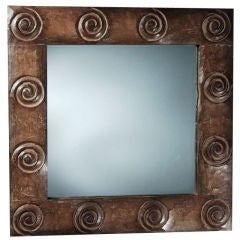 Vintage Carved Wood Mirror