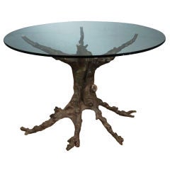 Bronze Table Base in the Form of a Stalwart Tree