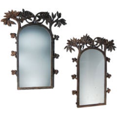 Whimsical Painted Metal Mirrors