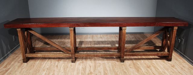 19th Century A French Mahogany and Beechwood Table For Sale
