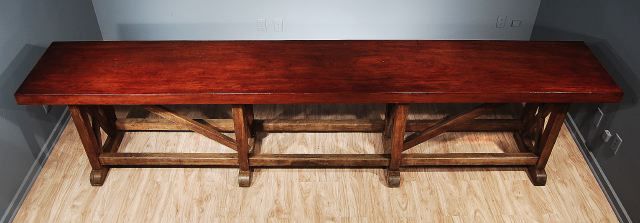 A French Mahogany and Beechwood Table For Sale 1