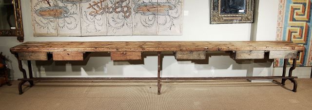A 16 Foot Long Spanish Work Table