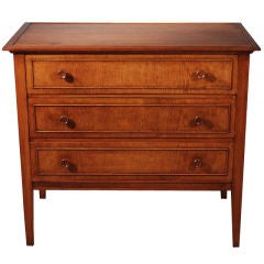 Petite French Stained Oak Commode