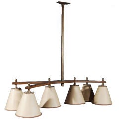 A Six Light Modern Chandelier