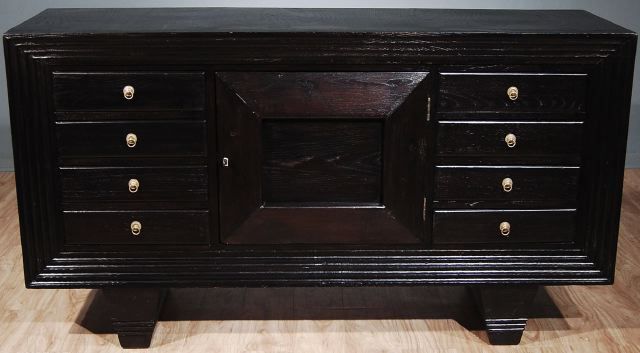 An Italian Stained Oak Credenza