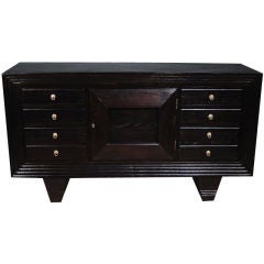 An Italian Stained Oak Credenza