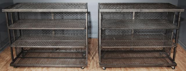A Pair of French Steel Patisserie Racks