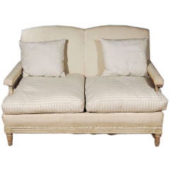 Directoire Style White Painted Canape, in the manner of Jansen