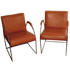 Pair of Milo Baughman Chairs          Uncommon Form